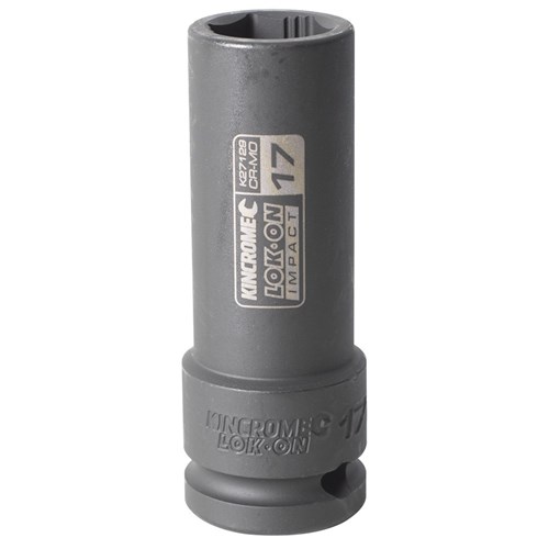 LOK-ON Deep Impact Socket 17mm 1/2" Drive