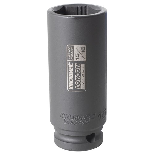 LOK-ON Deep Impact Socket 15/16" 1/2" Drive