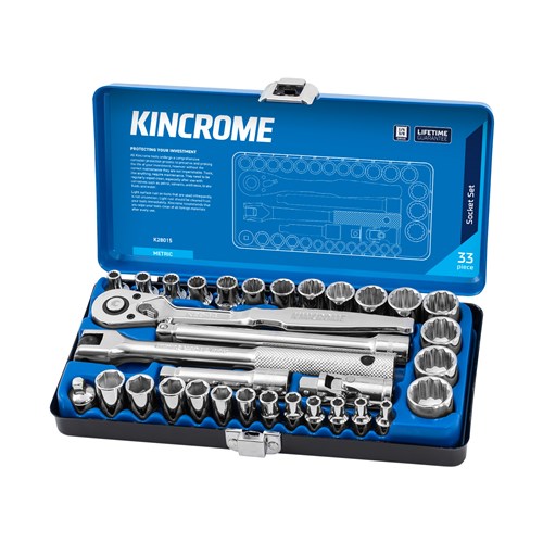 Socket Set 33 Piece 1/4 & 3/8" Drive - Metric