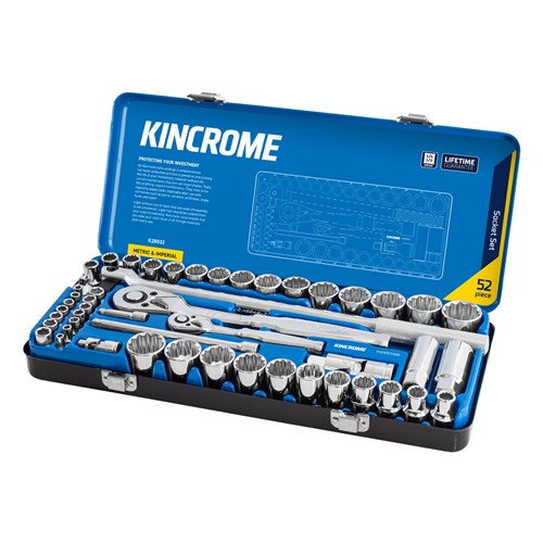 Socket Set 52 Piece 1/4 & 1/2" Drive - Metric & Imperial