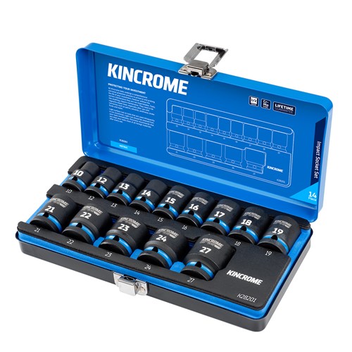 Impact Socket Set 14 Piece 1/2" Drive - Metric