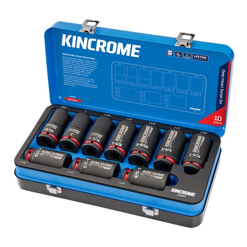 Impact 3/4" Drive Socket Set Deep Imperial 10 Piece