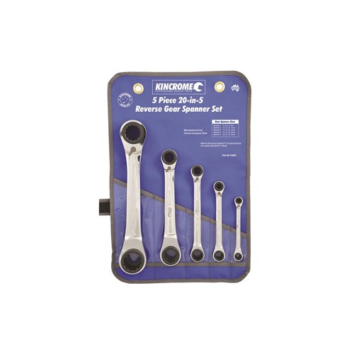 Double Ring 20-in-5 Gear Spanner Set 5 Piece