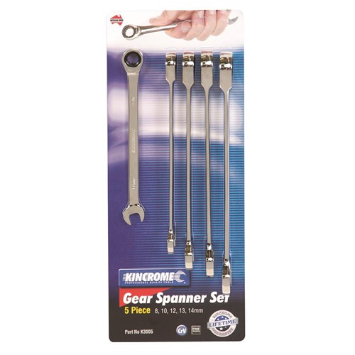 Gear Spanner Set 5 Piece Metric