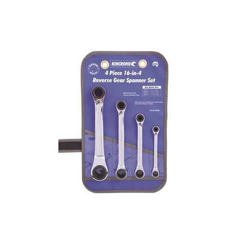 Double Ring 16-in-4 Gear Spanner Set 4 Piece
