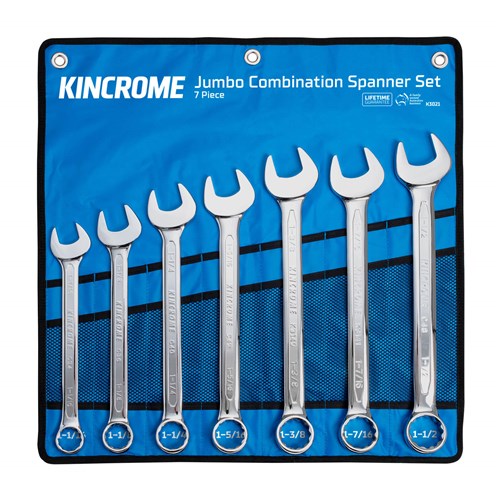 Jumbo Combination Spanner Set 7 Piece - Imperial