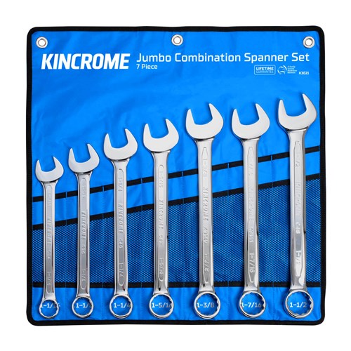 thumbnail image 2 of 8pc Large Metric Combination Spanner Set – 20mm To 32mm Ring & Open End 2 of 6