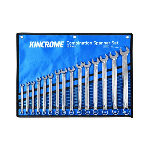 Combination Spanner Set 15 Piece - Metric