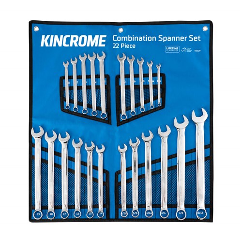 Combination Spanner Set 22 Piece - Metric/Imperial