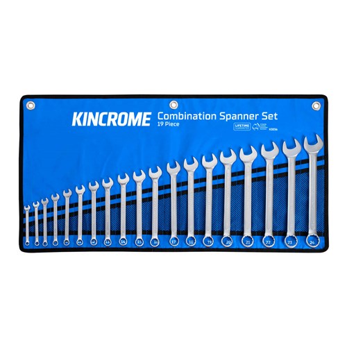 Combination Spanner Set 19 Piece - Metric