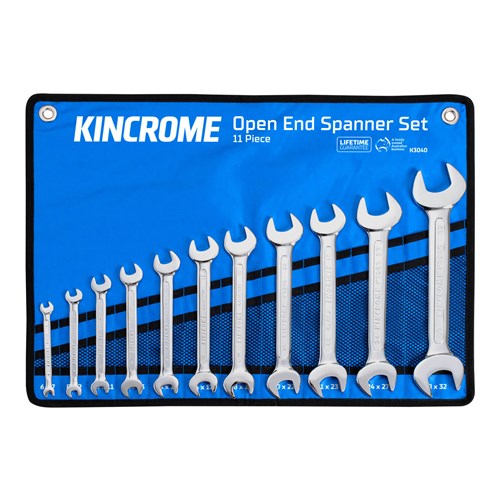 Open End Spanner Set 11 Piece - Metric