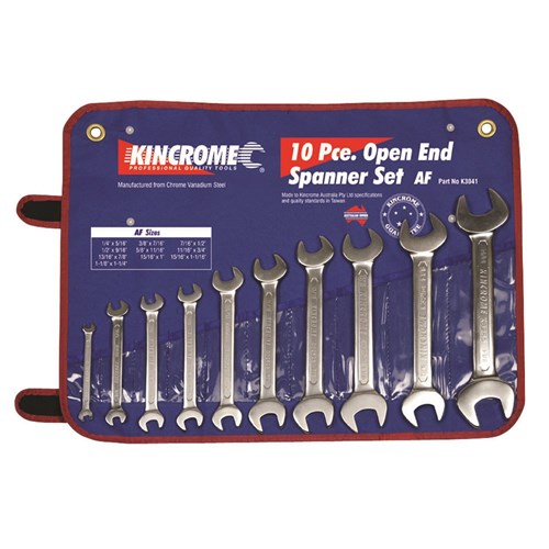 Open End Spanner Set 10 Piece