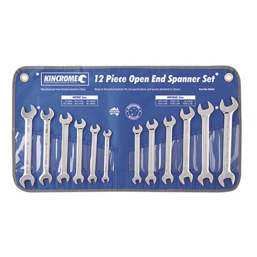 Open End  Spanner Set 12 Piece