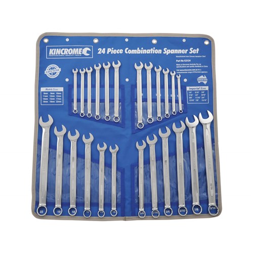 Combination Spanner Set 24 Piece - Metric/Imperial