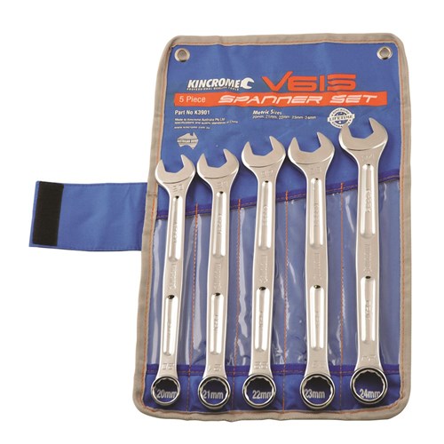 V615 Spanner Set 5 Piece Metric