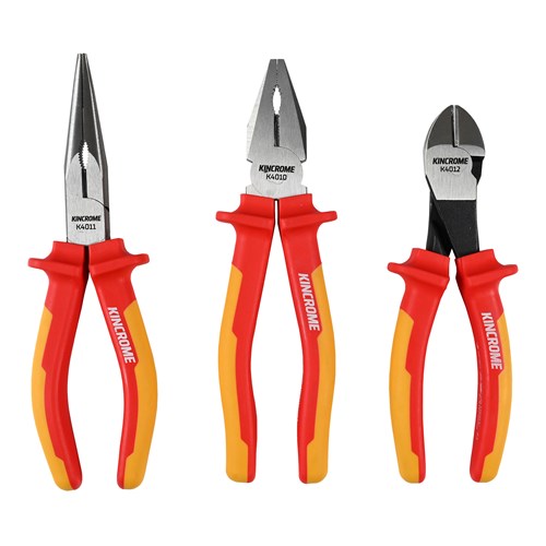 VDE 1,000V Plier Set 3 Piece