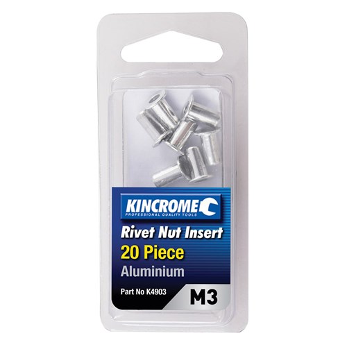 Rivet Nut Insert M3 (Aluminium) - 20 Pack