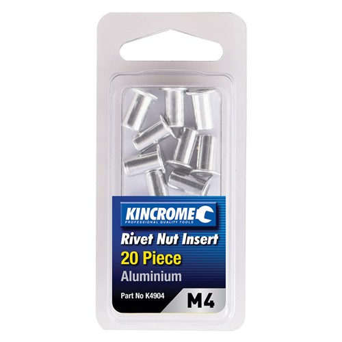 Rivet Nut Insert M4 (Aluminium) - 20 Pack