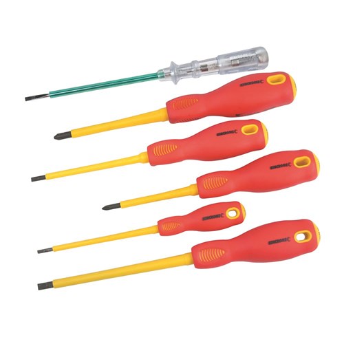 Electricians VDE Screwdriver Set 6 Piece