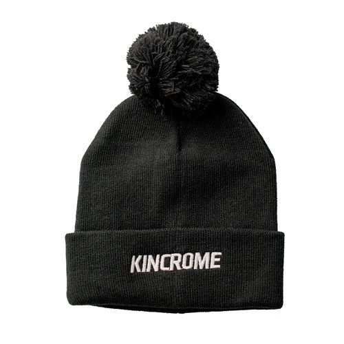 Pom Pom Beanie Black