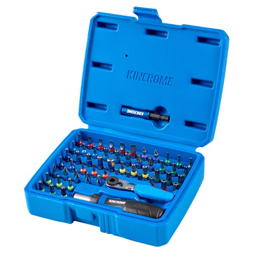 Mini Ratcheting Screwdriver and Bit Ratchet Bit Set 58 Piece