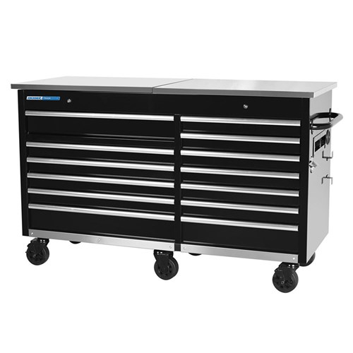 TRADE CENTRE Mobile Bench Twin Lid 13 Drawer 63"