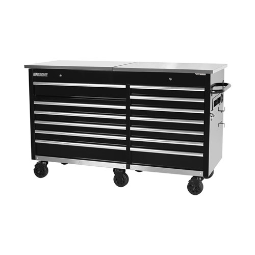 TRADE CENTRE Mobile Bench Twin Lid 13 Drawer 63"