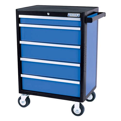 EVOLVE Tool Trolley 5 Drawer Electric Blue