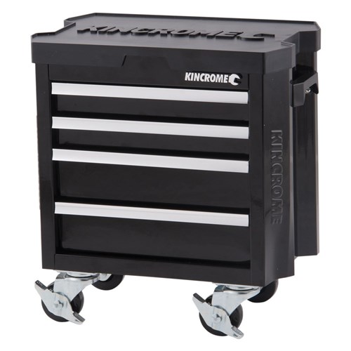 CONTOUR Mini Tool Trolley 4 Drawer Black