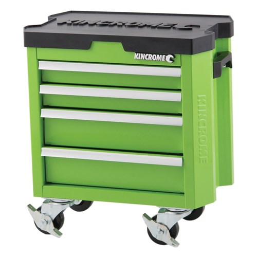 CONTOUR Mini Tool Trolley 4 Drawer Green