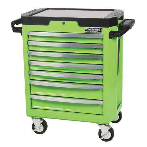 CONTOUR Tool Trolley 7 Drawer Green