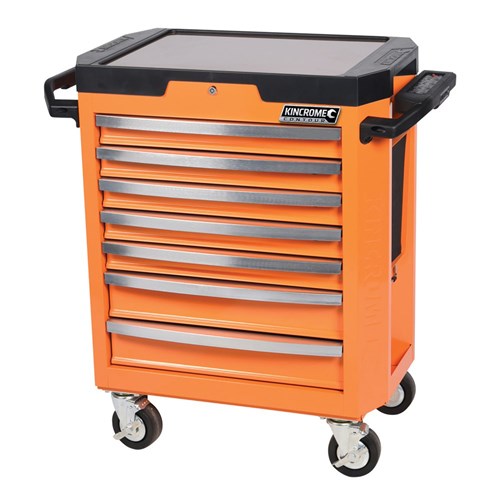 CONTOUR Tool Trolley 7 Drawer Flame Orange