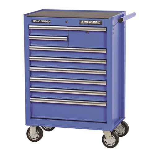 Tool Trolley 9 Drawer Blue Steel