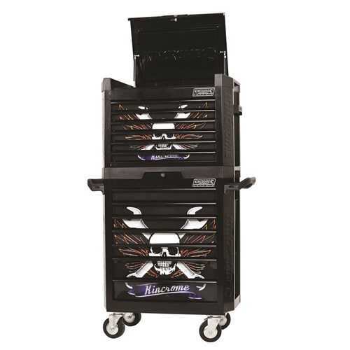 GRAPHIX Karbon Tool Box & Trolley Combo 15 Drawer