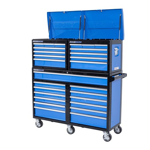 EVOLUTION Super Wide Dual Deep Chest & Trolley Combo 27 Drawer 53"