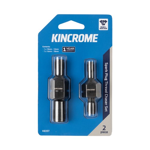 2 Piece Spark Plug Thread Chaser Set