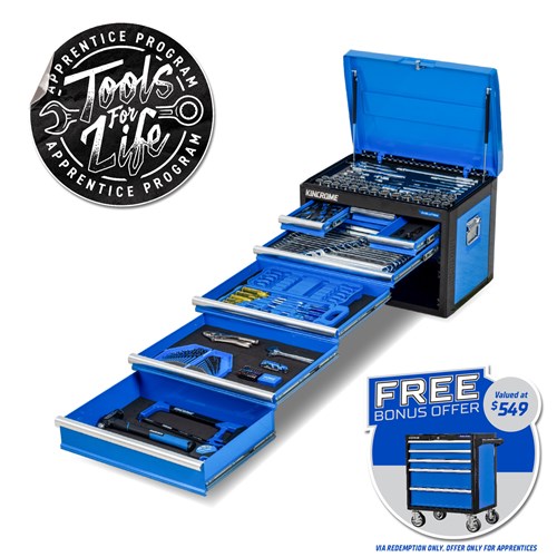 EVOLUTION Chest Tool Kit 207 Piece 7 Drawer 26"