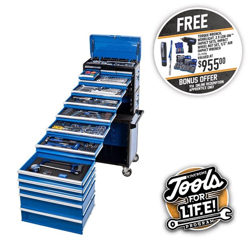 EVOLUTION Tool Workshop 245 Piece 14 Drawer 1/4, 3/8 & 1/2" Drive