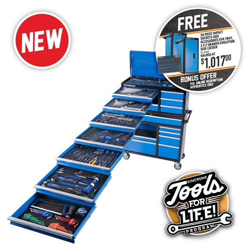 EVOLUTION Tool Workshop 367 Piece 18 Drawer Deep 1/4, 3/8 & 1/2" Drive