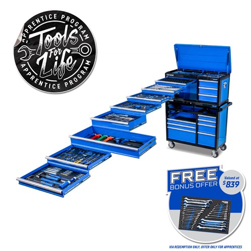 EVOLUTION Workshop Tool Kit 399 Piece 18 Drawer 41"