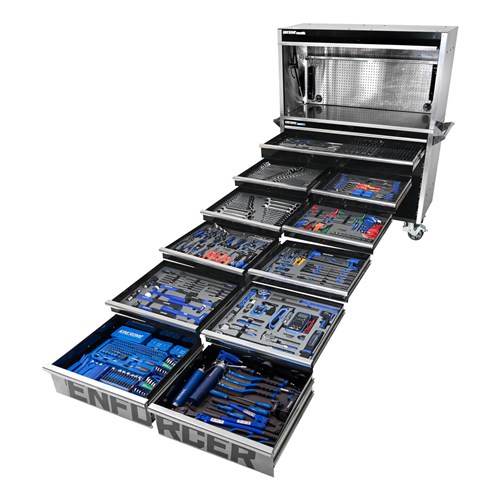 ENFORCER Workshop Tool Kit 1113 Piece 11 Drawer 59"