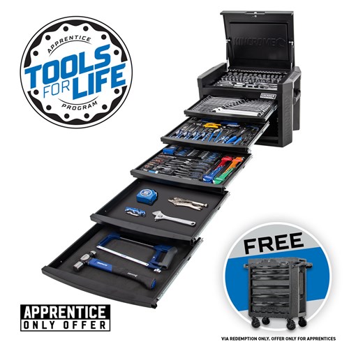 CONTOUR® Chest Tool Kit 246 Piece 6 Drawer 29" Black Series