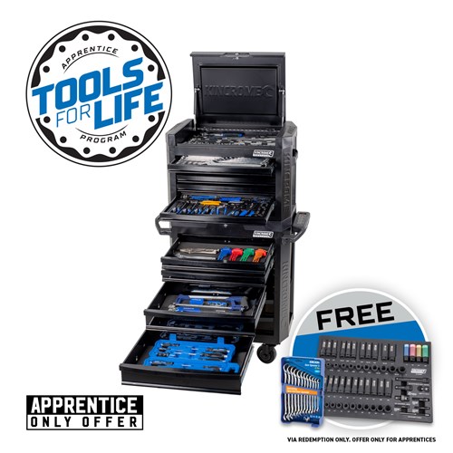 CONTOUR® Workshop Tool Kit 242 Piece 12 Drawer 29" Black Series