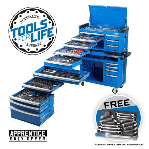 CONTOUR® Wide Workshop Tool Kit 551 Piece 17 Drawer 42"