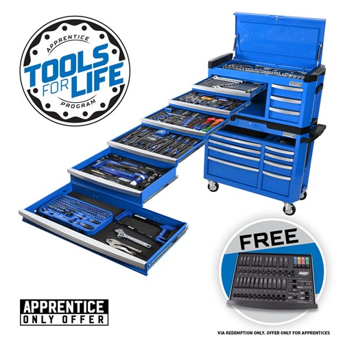 CONTOUR® Wide Workshop Tool Kit 485 Piece 17 Drawer 42"