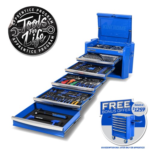 CONTOUR® Chest Tool Kit 286 Piece 5 Drawer 29"