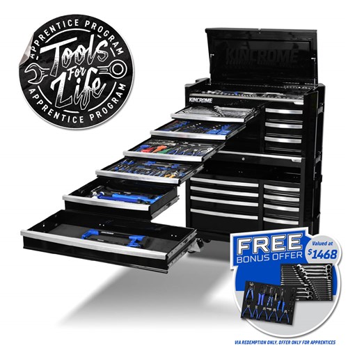 CONTOUR® Workshop Tool Kit 470 Piece 17 Drawer 42" Black