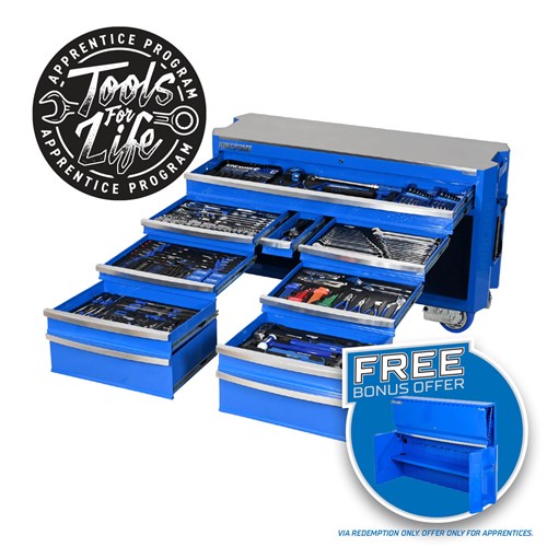 CONTOUR® Trolley Tool Kit 454 Piece 12 Drawer 60”