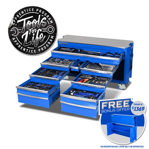 CONTOUR® Trolley Tool Kit 454 Piece 12 Drawer 60”