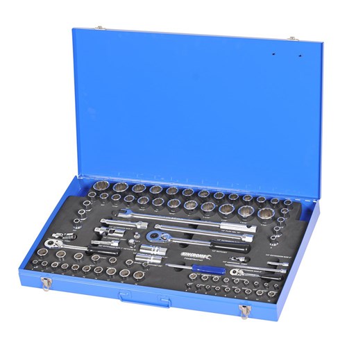 EVA Tray - Socket Set Imperial & Metric 84 Piece 1/4, 3/8 & 1/2" Drive